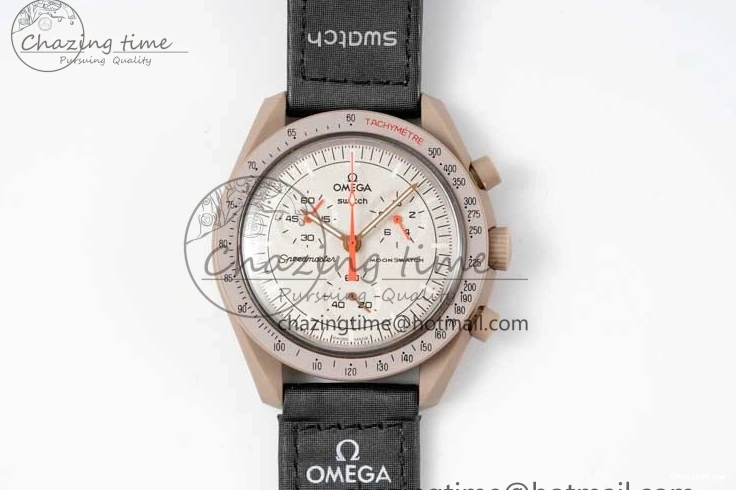 0308 Speedmaster Misson To Jupiter 1:1 Best Edition Brown Dial On Nylon Strap Quartz Breathable 7857